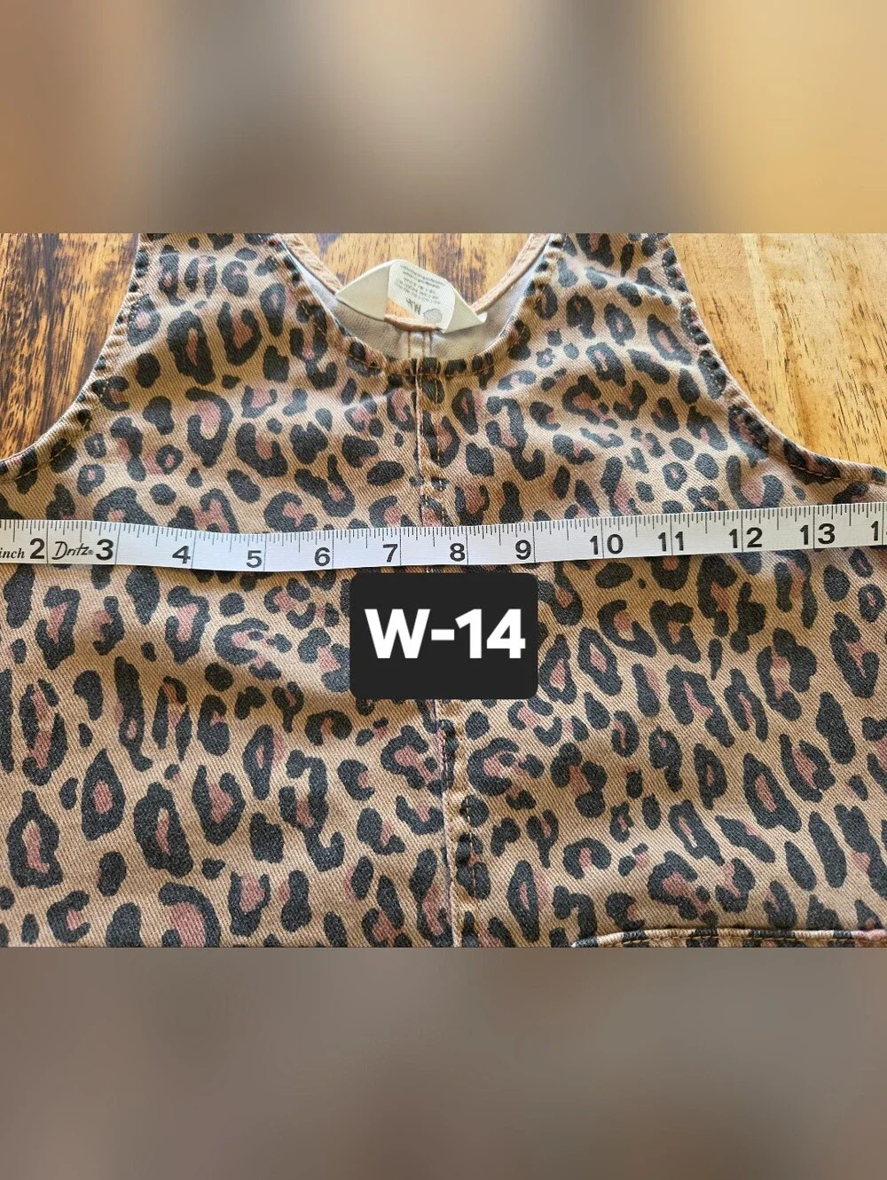 H&M Taupe and Black Leopard Print Dress